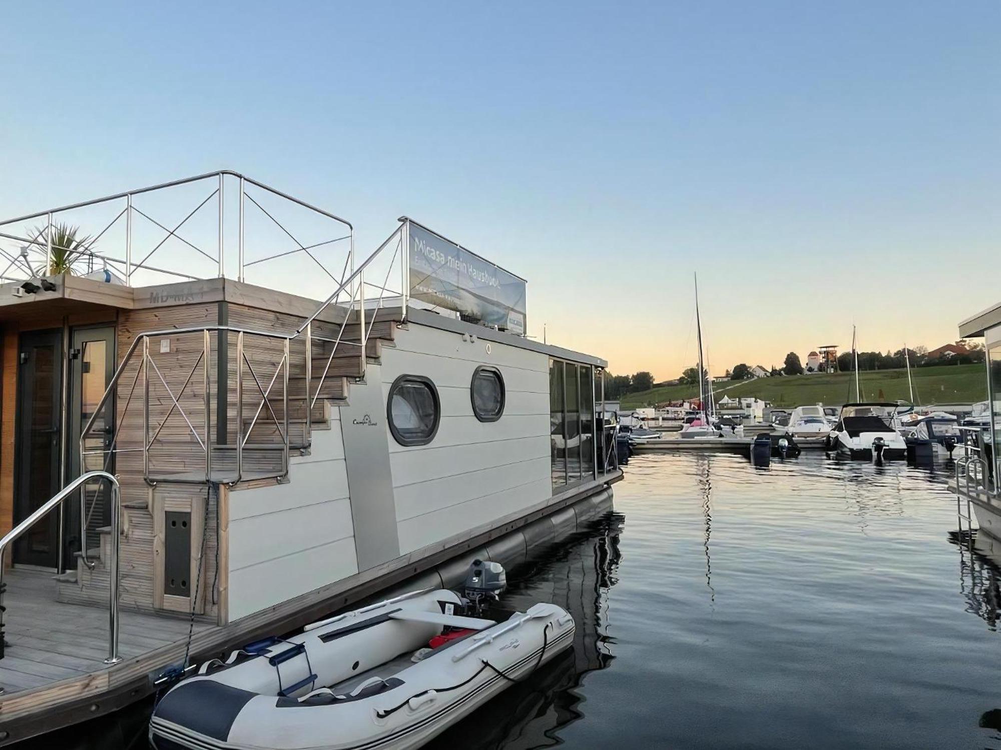 Hausboot Schiff Fuer 4 Personen Ca, 33 M Sup2 In Braunsbedra, Sachsen Anhalt Halle Saale Unstrut Region 外观 照片